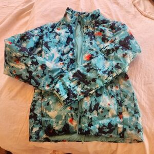 The North Face Women's Blue Floral Ski Jacket